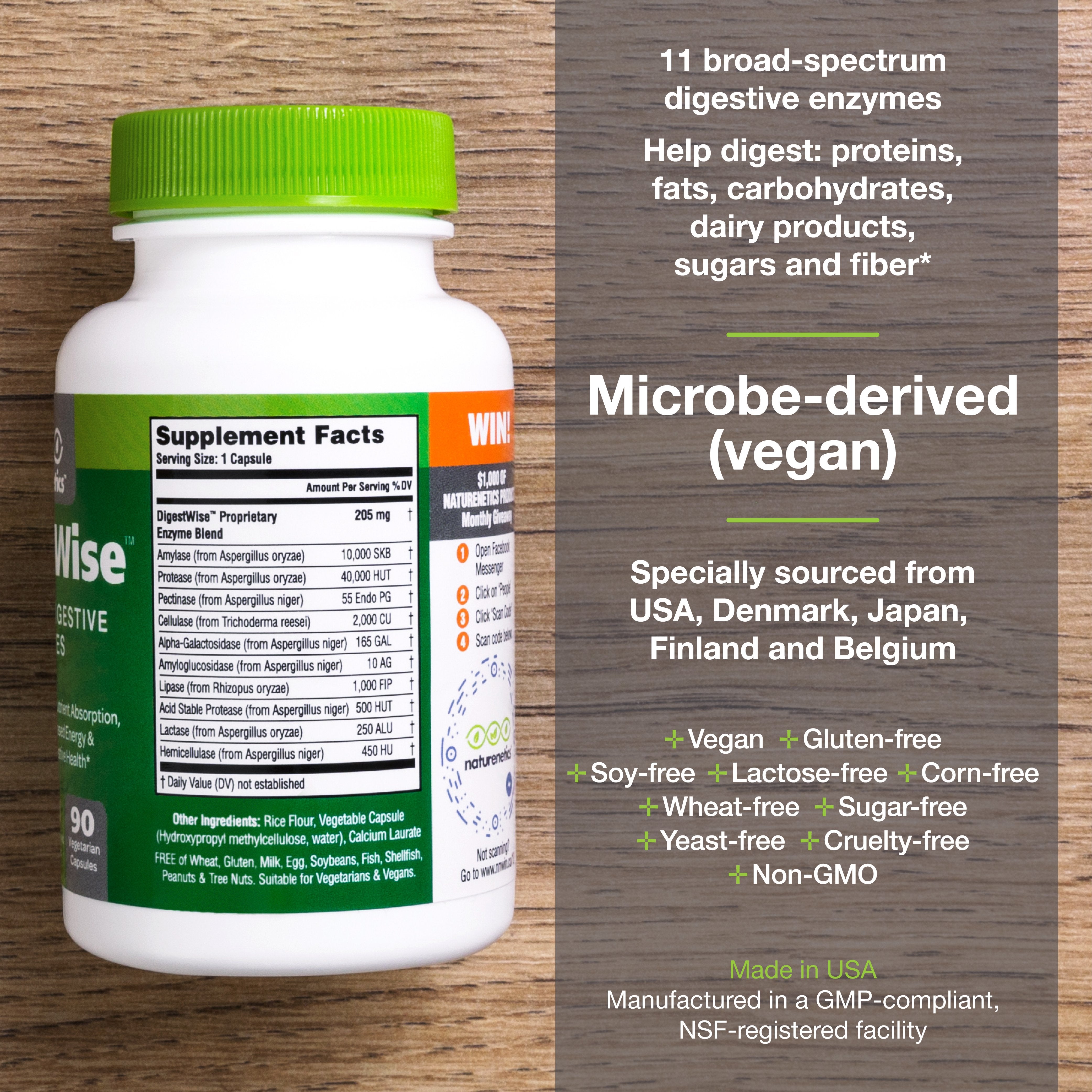 DigestWise – Powerful Digestive Enzymes -W