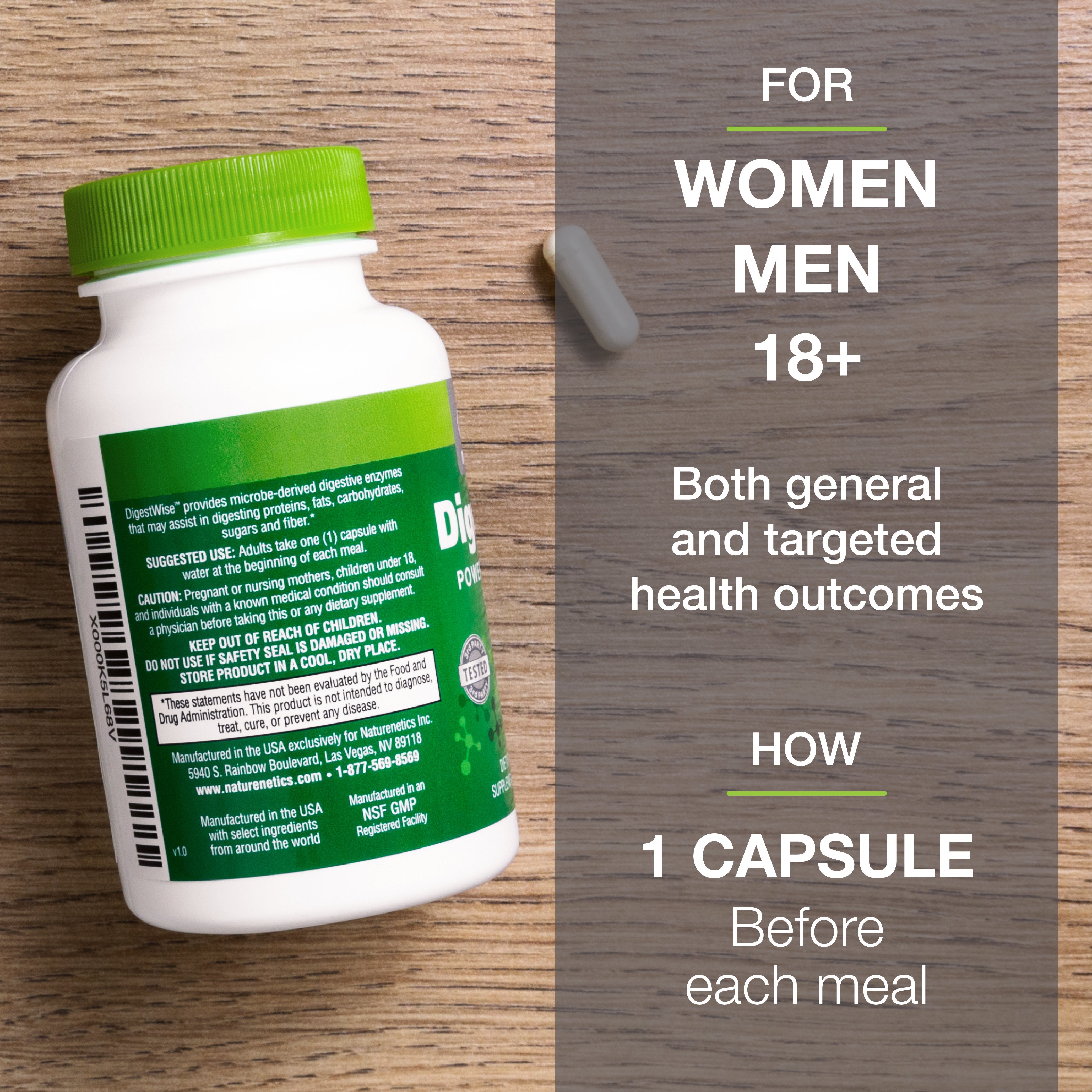 DigestWise – Powerful Digestive Enzymes -W